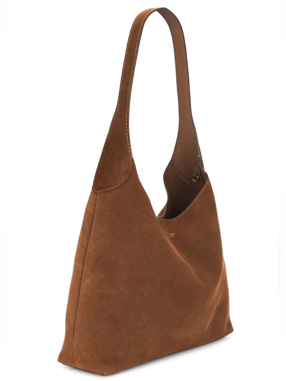 COACH | Brooklyn 34 Suede Shoulder Bag in Warm Brown